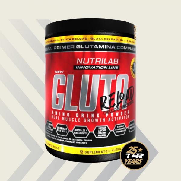 Gluta Reload Nutrilab - 350 g - Sabor Anana